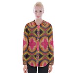 Kaleidoscope Art Pattern Ornament Womens Long Sleeve Shirt
