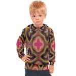 Kaleidoscope Art Pattern Ornament Kids  Hooded Pullover