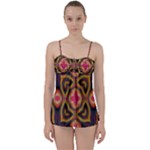 Kaleidoscope Art Pattern Ornament Babydoll Tankini Set