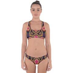 Kaleidoscope Art Pattern Ornament Cross Back Hipster Bikini Set from ArtsNow.com