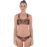 Kaleidoscope Art Pattern Ornament Cross Back Hipster Bikini Set