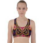Kaleidoscope Art Pattern Ornament Back Weave Sports Bra
