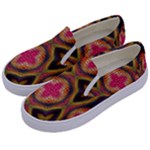 Kaleidoscope Art Pattern Ornament Kids  Canvas Slip Ons