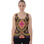 Kaleidoscope Art Pattern Ornament Velvet Tank Top