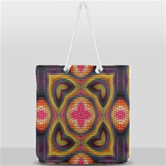 Full Print Rope Handle Tote (Large) 
