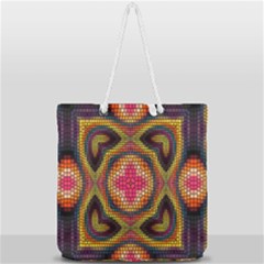 Full Print Rope Handle Tote (Large) 