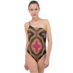 Kaleidoscope Art Pattern Ornament Classic One Shoulder Swimsuit