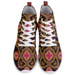 Kaleidoscope Art Pattern Ornament Men s Lightweight High Top Sneakers