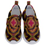 Kaleidoscope Art Pattern Ornament Kids  Velcro No Lace Shoes