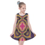 Kaleidoscope Art Pattern Ornament Kids  Summer Dress