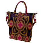 Kaleidoscope Art Pattern Ornament Buckle Top Tote Bag