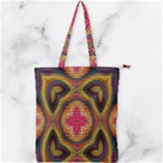 Kaleidoscope Art Pattern Ornament Double Zip Up Tote Bag