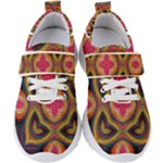 Kaleidoscope Art Pattern Ornament Kids  Velcro Strap Shoes