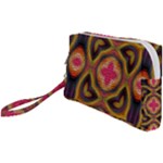 Kaleidoscope Art Pattern Ornament Wristlet Pouch Bag (Small)