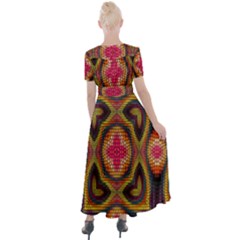 Button Up Short Sleeve Maxi Dress 