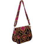 Kaleidoscope Art Pattern Ornament Saddle Handbag