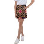 Kaleidoscope Art Pattern Ornament Kids  Tennis Skirt