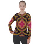 Kaleidoscope Art Pattern Ornament Women s Pique Long Sleeve T-Shirt
