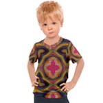 Kaleidoscope Art Pattern Ornament Kids  Sports T-Shirt