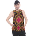 Kaleidoscope Art Pattern Ornament Men s Sleeveless Hoodie