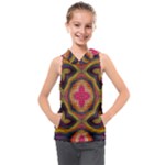 Kaleidoscope Art Pattern Ornament Kids  Sleeveless Hoodie