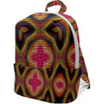 Kaleidoscope Art Pattern Ornament Zip Up Backpack