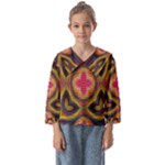 Kaleidoscope Art Pattern Ornament Kids  Sailor Shirt