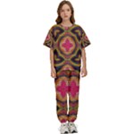 Kaleidoscope Art Pattern Ornament Kids  T-Shirt and Pants Sports Set