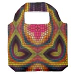 Kaleidoscope Art Pattern Ornament Premium Foldable Grocery Recycle Bag