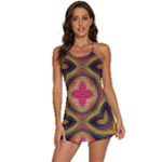 Kaleidoscope Art Pattern Ornament 2-in-1 Flare Activity Dress