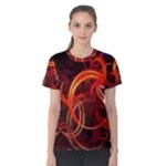 Abstract Seamless Pattern Women s Cotton T-Shirt