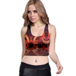 Colorful Prismatic Chromatic Racer Back Crop Top