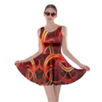 Construction Background Geometric Skater Dress