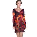 Colorful Prismatic Chromatic Long Sleeve Nightdress