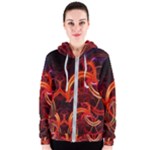 Colorful Prismatic Chromatic Women s Zipper Hoodie