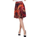 Construction Background Geometric A-Line Skirt
