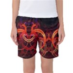 Abstract Seamless Pattern Women s Basketball Shorts