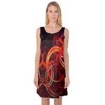 Colorful Prismatic Chromatic Sleeveless Satin Nightdress