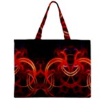 Construction Background Geometric Zipper Mini Tote Bag