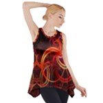 Colorful Prismatic Chromatic Side Drop Tank Tunic