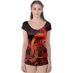 Construction Background Geometric Boyleg Leotard 