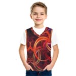 Construction Background Geometric Kids  Basketball Tank Top