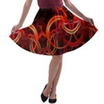 Colorful Prismatic Chromatic A-line Skater Skirt