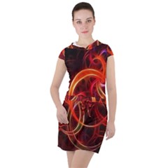 Drawstring Hooded Dress 