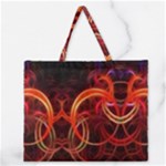 Colorful Prismatic Chromatic Zipper Large Tote Bag