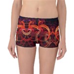 Construction Background Geometric Reversible Boyleg Bikini Bottoms