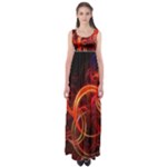 Abstract Seamless Pattern Empire Waist Maxi Dress