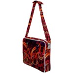 Construction Background Geometric Cross Body Office Bag