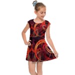 Colorful Prismatic Chromatic Kids  Cap Sleeve Dress