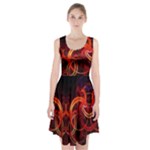 Colorful Prismatic Chromatic Racerback Midi Dress
